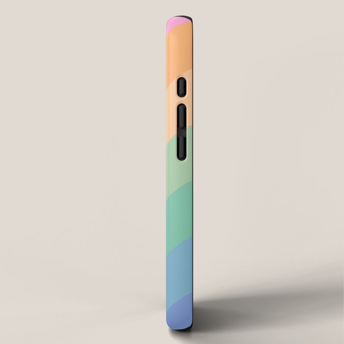 Retro Rainbow Happy full Typography iPhone Case Gallery Image 2