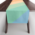 Retro Rainbow Happy full Typography Table Runner Gallery Image 1