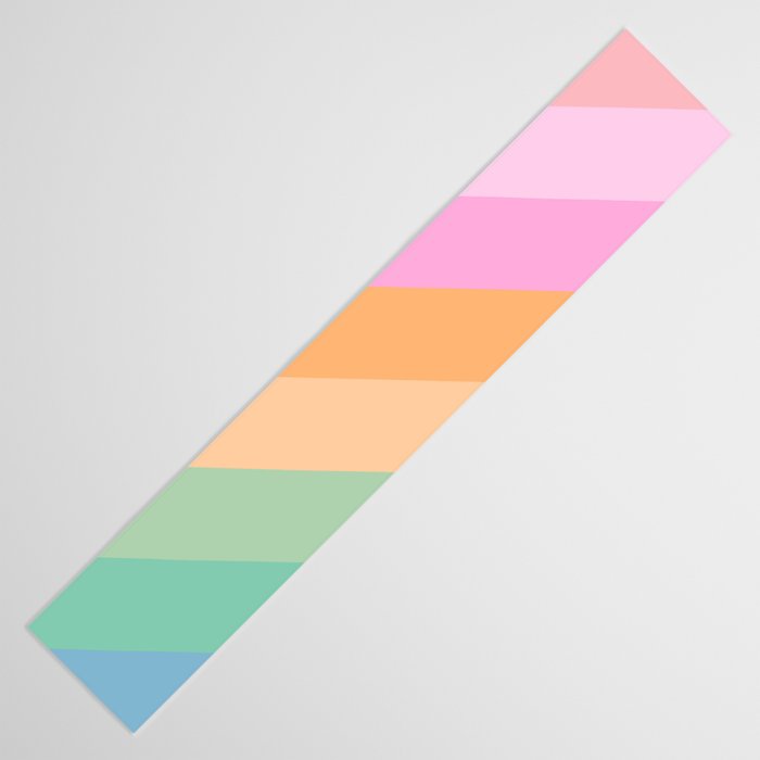 Retro Rainbow Happy full Typography Table Runner Gallery Image 3