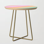Retro Rainbow Happy full Typography Side Table Gallery Image 1
