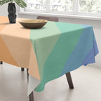 Retro Rainbow Happy full Typography Tablecloth Gallery Image 3