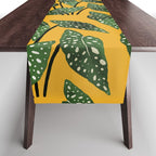 Begonia maculata pot watercolor Table Runner Gallery Image 1