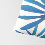 Sunny Palms in Indigo and Pink Pillow Sham Gallery Image 4