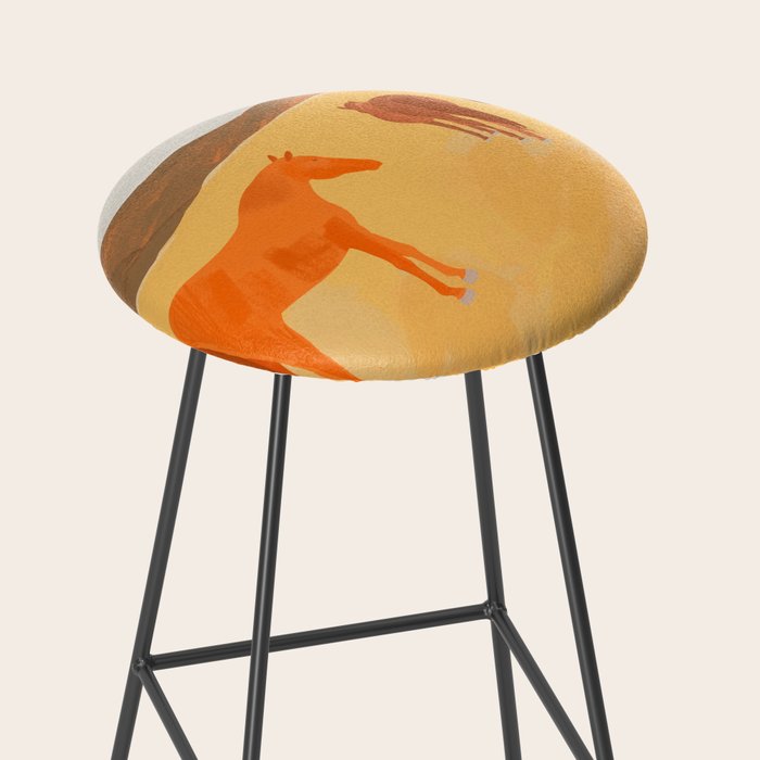 Horses in the Golden Field Stool Gallery Image 2
