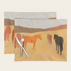 Horses in the Golden Field Placemat Gallery Image 1