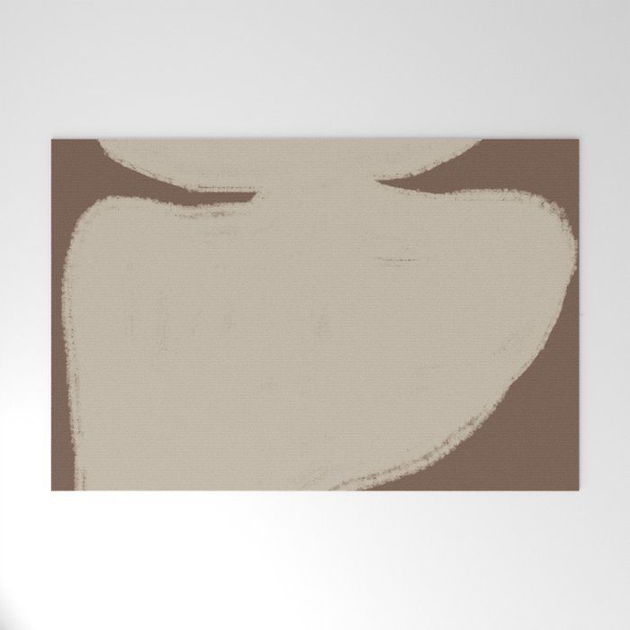 Modern Organic Neutral Shape  Welcome Mat Gallery Image 1