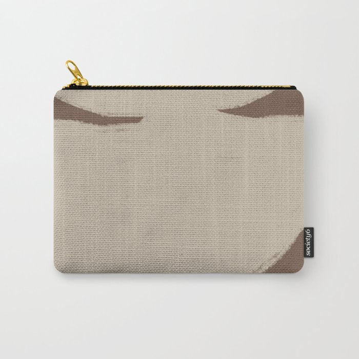 Modern Organic Neutral Shape  Carry All Pouch Gallery Image 1