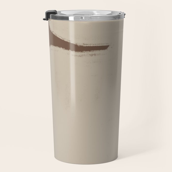 Modern Organic Neutral Shape  Travel Mug Gallery Image 3