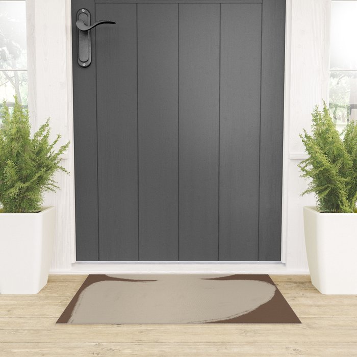 Modern Organic Neutral Shape  Welcome Mat Gallery Image 3
