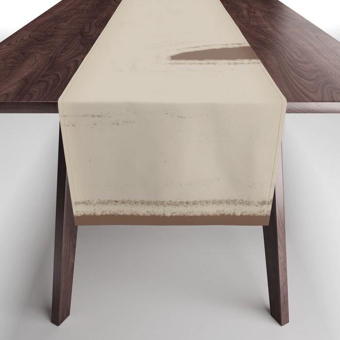 Modern Organic Neutral Shape  Table Runner Gallery Image 1
