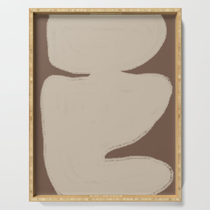 Modern Organic Neutral Shape  Serving Tray Gallery Image 1