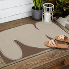 Modern Organic Neutral Shape  Outdoor Rug Gallery Image 2