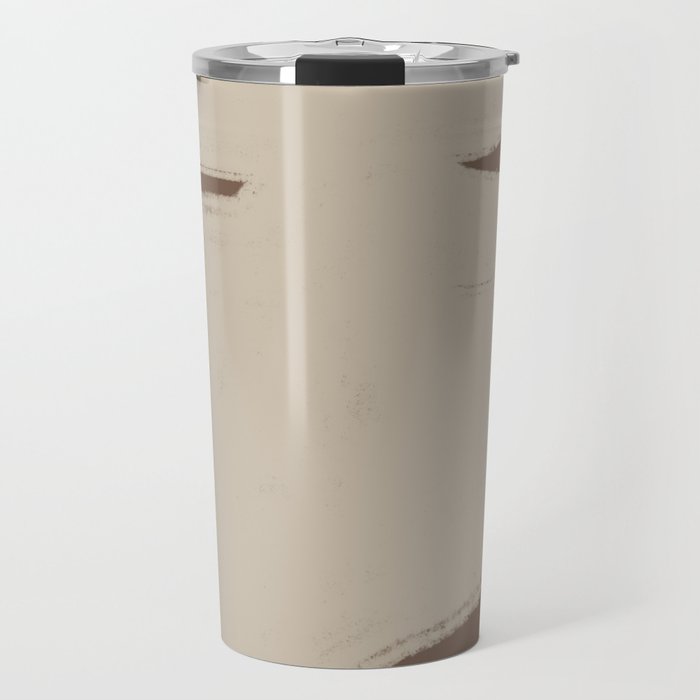 Modern Organic Neutral Shape  Travel Mug Gallery Image 1