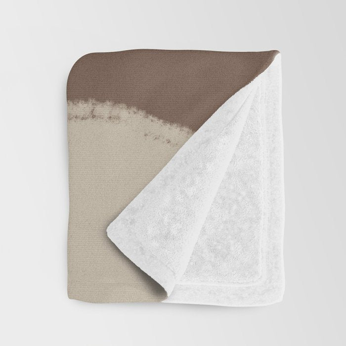 Modern Organic Neutral Shape  Throw Blanket Gallery Image 3