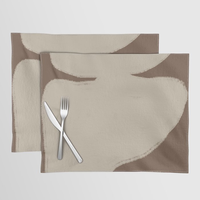 Modern Organic Neutral Shape  Placemat Gallery Image 1