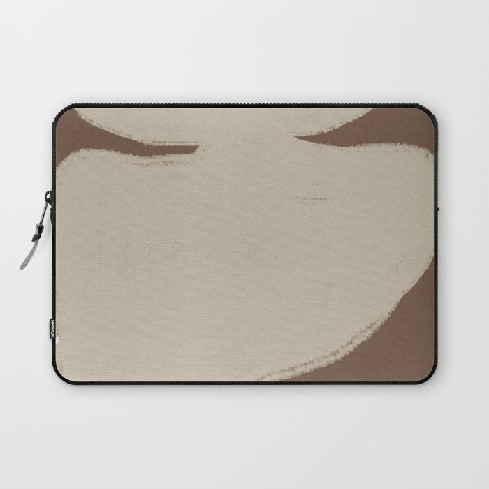 Modern Organic Neutral Shape  Laptop Sleeve Gallery Image 1