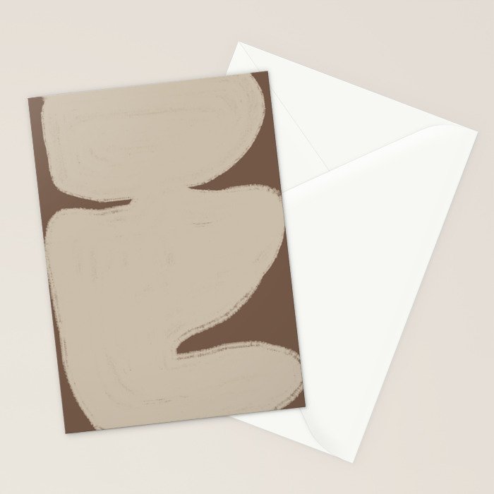 Modern Organic Neutral Shape  Stationery Card Gallery Image 2