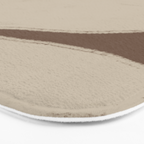 Modern Organic Neutral Shape  Bath Mat Gallery Image 3