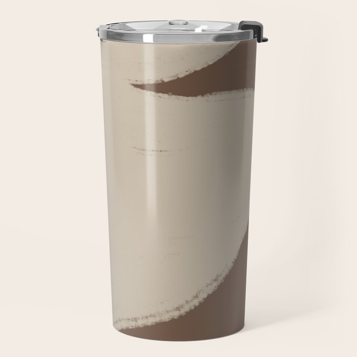Modern Organic Neutral Shape  Travel Mug Gallery Image 2