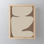 Modern Organic Neutral Shape  Mini Art Print Gallery Image 1