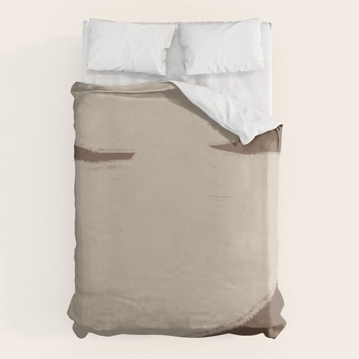Modern Organic Neutral Shape  Duvet Cover Gallery Image 1