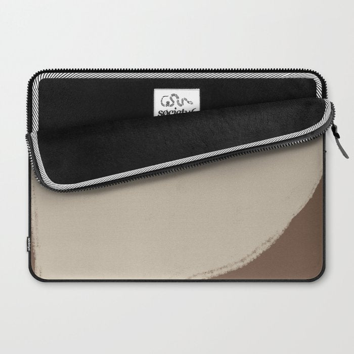 Modern Organic Neutral Shape  Laptop Sleeve Gallery Image 2
