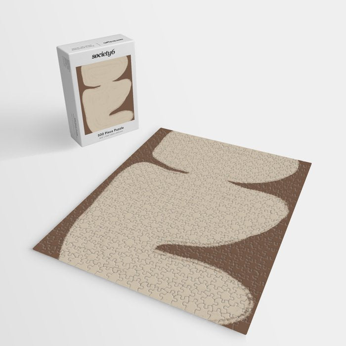 Modern Organic Neutral Shape  Jigsaw Puzzle Gallery Image 2