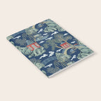 Vintage Chinoiserie Pagoda Bridge Garden Landscape Notebook Gallery Image 2
