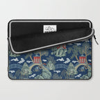 Vintage Chinoiserie Pagoda Bridge Garden Landscape Laptop Sleeve Gallery Image 2