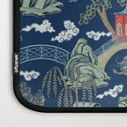 Vintage Chinoiserie Pagoda Bridge Garden Landscape Laptop Sleeve Gallery Image 3