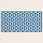Holiday Contrast: Blue Bethlehem Star Delight Desk Mat Gallery Image 3