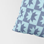 Holiday Contrast: Blue Bethlehem Star Delight Pillow Sham Gallery Image 4
