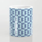 Holiday Contrast: Blue Bethlehem Star Delight Coffee Mug Gallery Image 4