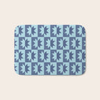 Holiday Contrast: Blue Bethlehem Star Delight Bath Mat Gallery Image 1
