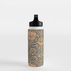 William Morris Vintage Honeysuckle & Tulip Gold and Blue Water Bottle Gallery Image 3