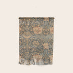 William Morris Vintage Honeysuckle & Tulip Gold and Blue Wall Hanging Gallery Image 1