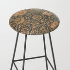 William Morris Vintage Honeysuckle & Tulip Gold and Blue Stool Gallery Image 2