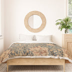 William Morris Vintage Honeysuckle & Tulip Gold and Blue Duvet Cover Gallery Image 3