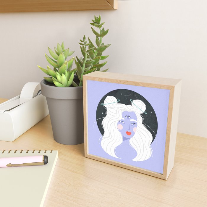 Space Lady Mini Art Print Gallery Image 2