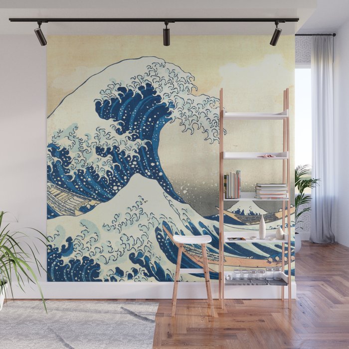 Katsushika Hokusai "The Great Wave off Kanagawa" Wall Mural Gallery Image 1