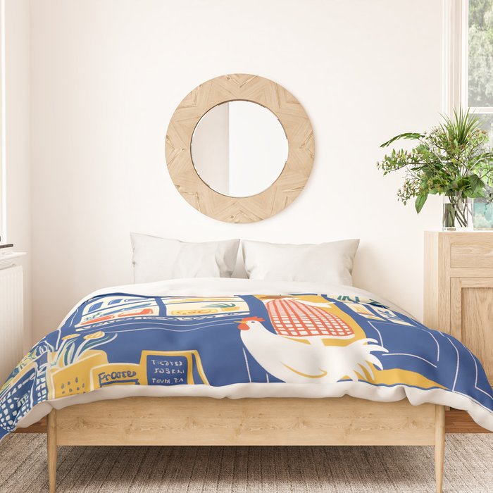 Charming French Cheese Shop Duvet Cover Gallery Image 3