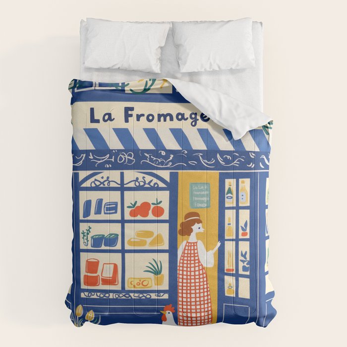 Charming French Cheese Shop Comforter Gallery Image 6