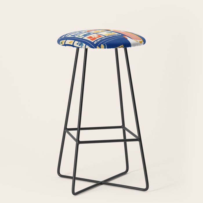 Charming French Cheese Shop Stool Gallery Image 1