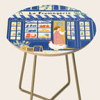 Charming French Cheese Shop Side Table Gallery Image 2