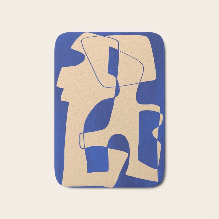 Modern Abstract Minimal Shapes 207 Bath Mat Gallery Image 1