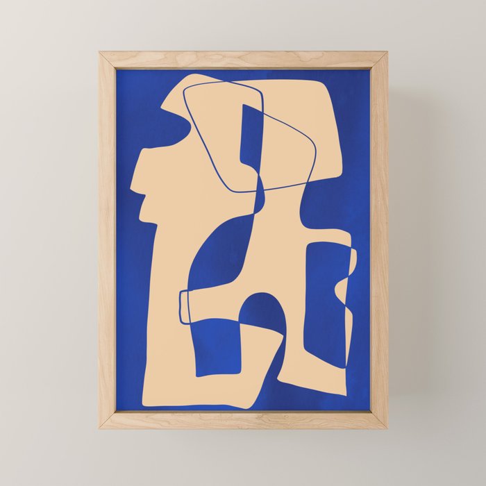 Modern Abstract Minimal Shapes 207 Mini Art Print Gallery Image 1