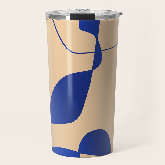 Modern Abstract Minimal Shapes 207 Travel Mug Gallery Image 1