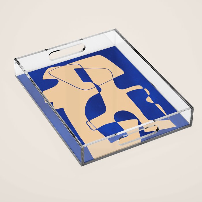 Modern Abstract Minimal Shapes 207 Acrylic Tray Gallery Image 1