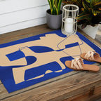 Modern Abstract Minimal Shapes 207 Outdoor Rug Gallery Image 2