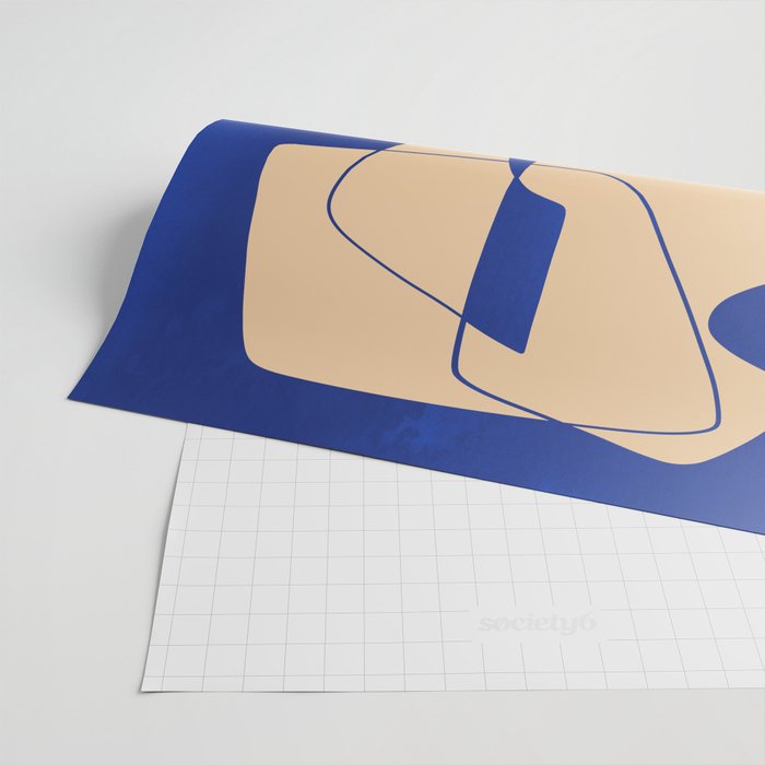 Modern Abstract Minimal Shapes 207 Wrapping Paper Gallery Image 2